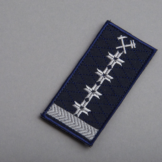 Chevron on velcro Ukrzaliznytsia Epaulette Middle management team 4 badges 5x10 cm, фото 2