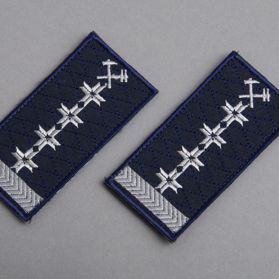 Chevron on velcro Ukrzaliznytsia Epaulette Middle management team 4 badges 5x10 cm, фото 4