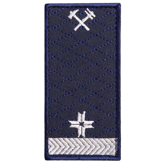 Шеврон на липучке Укрзалізниця Погон Средний руководящий состав 1 отличие 5х10 см, фото 1