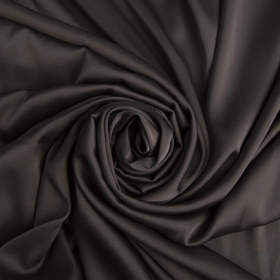 Тканина плательная атлас шовк Vanessa шокочино, фото 1 Тканина плательная атлас шовк Vanessa шокочино, фото 1