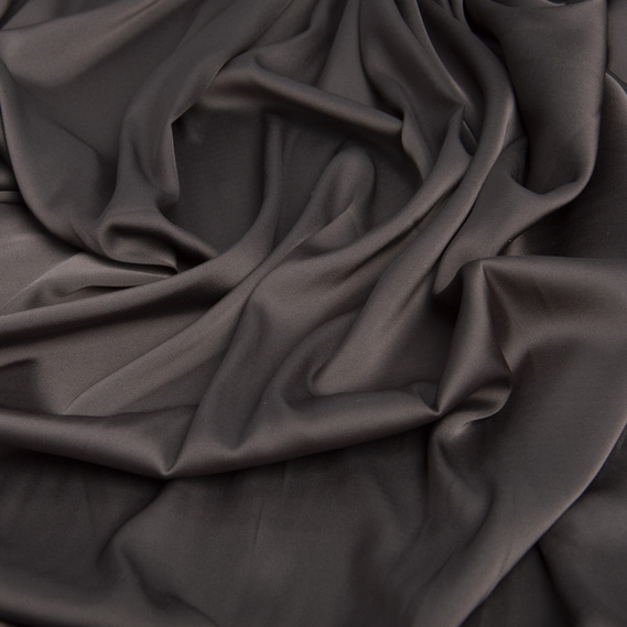 Тканина плательная атлас шовк Vanessa шокочино, фото 2 Тканина плательная атлас шовк Vanessa шокочино, фото 2