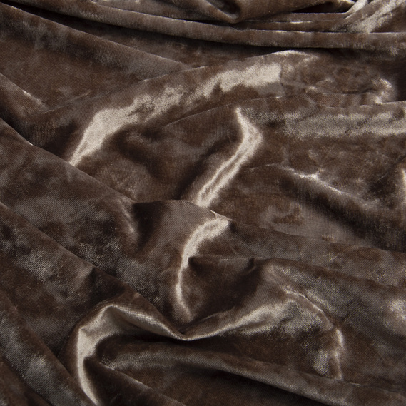 Ткань Бархат стрейч однотонный Li, ткань костюмная, плательная бархатная, велюр шокочіно, фото 2