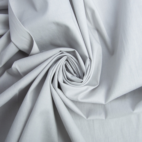 Тканина котон поплін світло сірий, фото 1