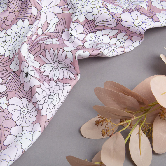 Ткань костюмная коттон пудра, фото 3