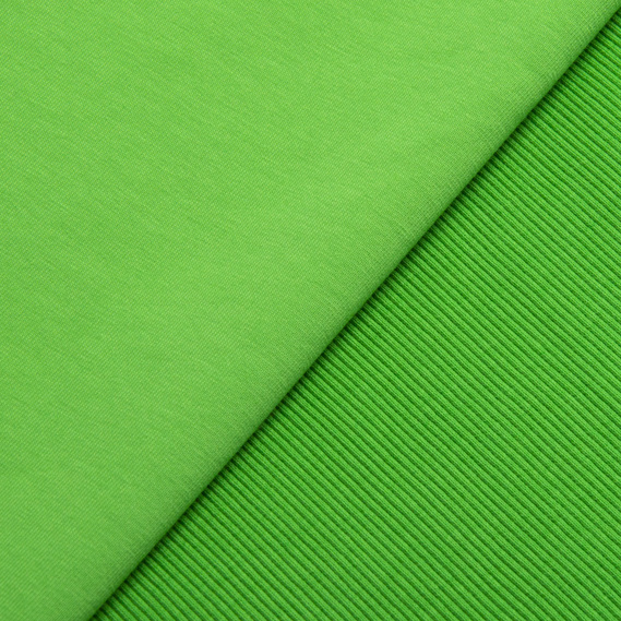 Тканина трикотажне полотно Кашкорсе 300 г/м2 салат, фото 4