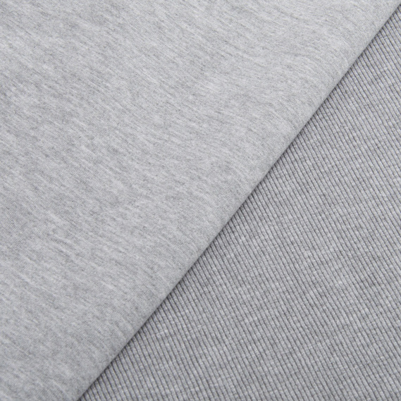 Ткань трикотажное полотно Кашкорсе 300 г/м2 св.сіре меланж, фото 4