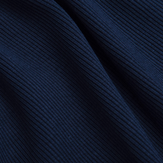 Тканина трикотажне полотно Кашкорсе 300 г/м2 т/синє, фото 3