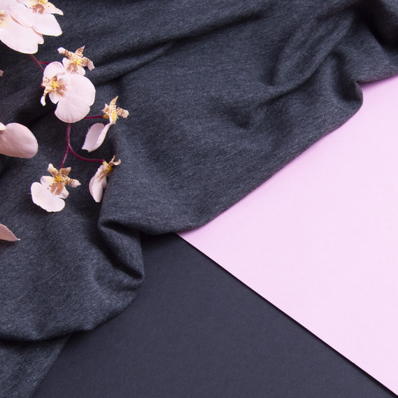 Fabric jersey two-thread square 230 g/m2 т/сірий, фото 3