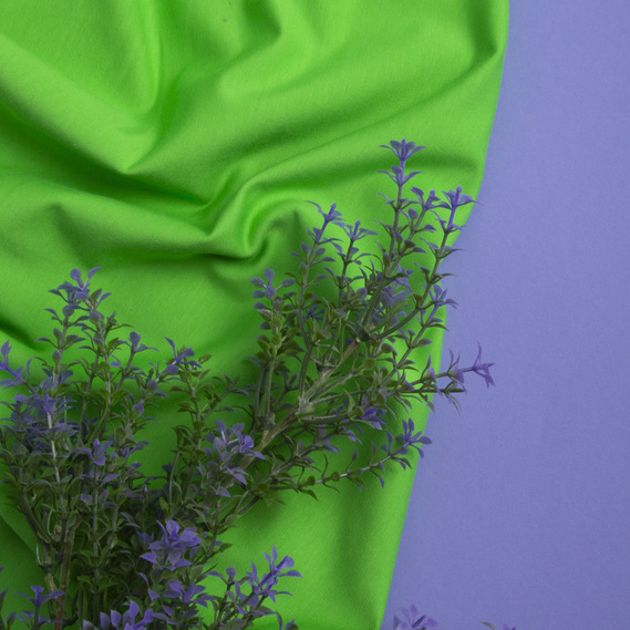 Ткань трикотаж двухнитка пл.230 г/м2 салат, фото 3