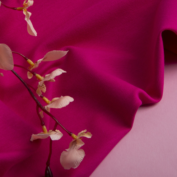 Ткань трикотаж двухнитка пл.230 г/м2 малина, фото 4 Ткань трикотаж двухнитка пл.230 г/м2 малина, фото 4