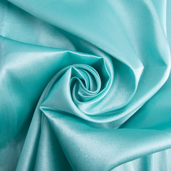 Suit fabric crepe-satin бірюза, фото 1