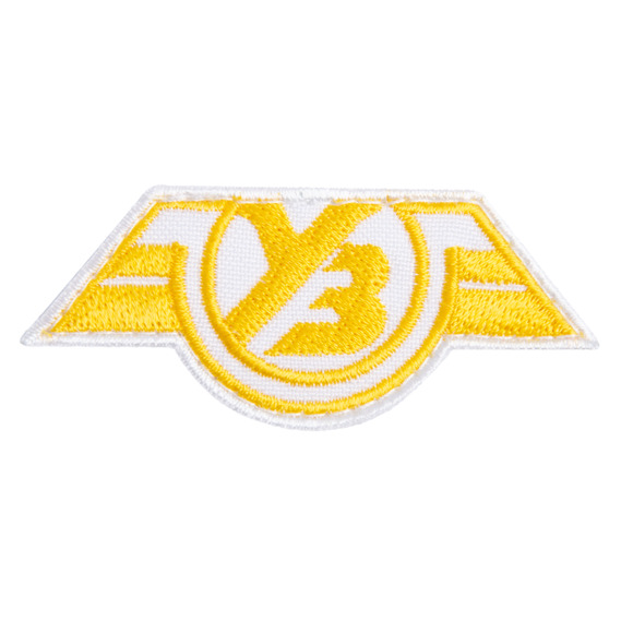 Шеврон нашивка на липучке УЗ Укрзалізниця, вышитый патч 3х7 см біла, фото 1