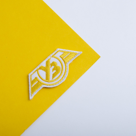 Шеврон нашивка на липучке УЗ Укрзалізниця, вышитый патч 3х7 см біла, фото 4