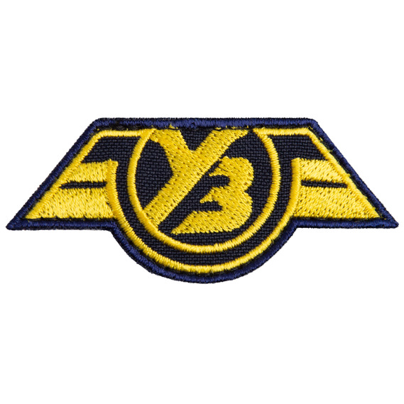 Шеврон нашивка на липучці УЗ Укрзалізниця, вишитий патч 3х7 см чорна, фото 1