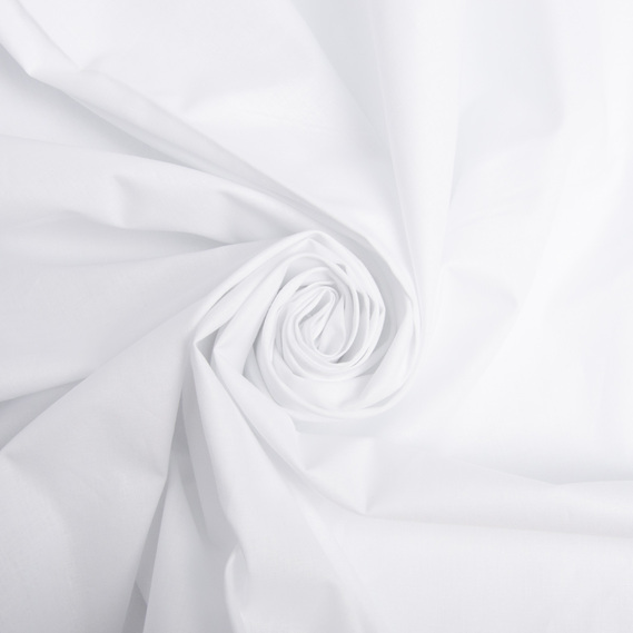 Ткань бязь ранфорс для постельного белья, хлопок 130 гр/м2, 240 см v-01 білий, фото 1