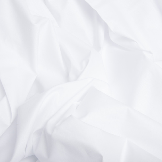 Ткань бязь ранфорс для постельного белья, хлопок 130 гр/м2, 240 см v-01 білий, фото 2