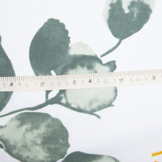 Ткань бязь ранфорс для постельного белья 2,4 м V-6.23393/8 вересень гірчиця/малахіт, фото 4