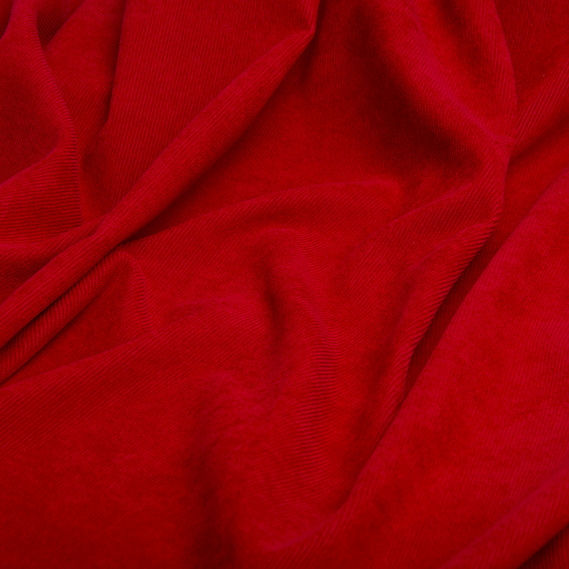 Ткань вельвет микро однотонный гранат, фото 2