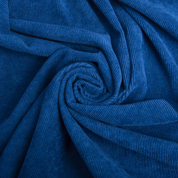 Тканина вельвет мікро однотонний синій, фото 1 Тканина вельвет мікро однотонний синій, фото 1