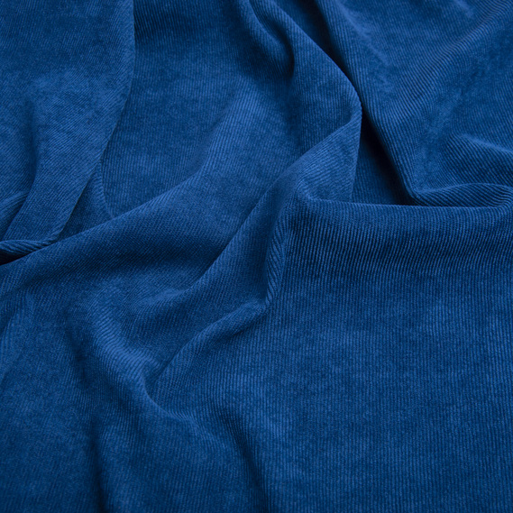 Тканина вельвет мікро однотонний синій, фото 2 Тканина вельвет мікро однотонний синій, фото 2