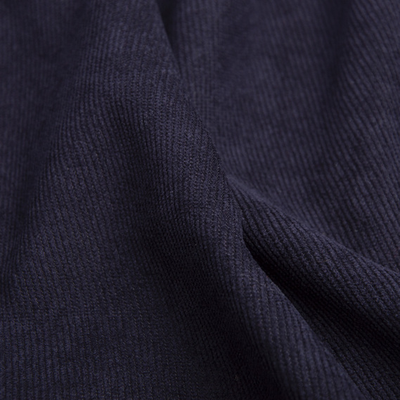 Ткань вельвет микро однотонный темно синій, фото 2