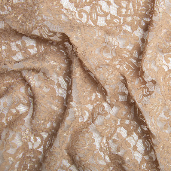 Ткань гипюр Madlen капучино, фото 2 Ткань гипюр Madlen капучино, фото 2