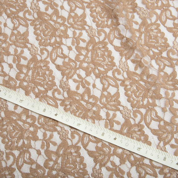 Ткань гипюр Madlen капучино, фото 4 Ткань гипюр Madlen капучино, фото 4