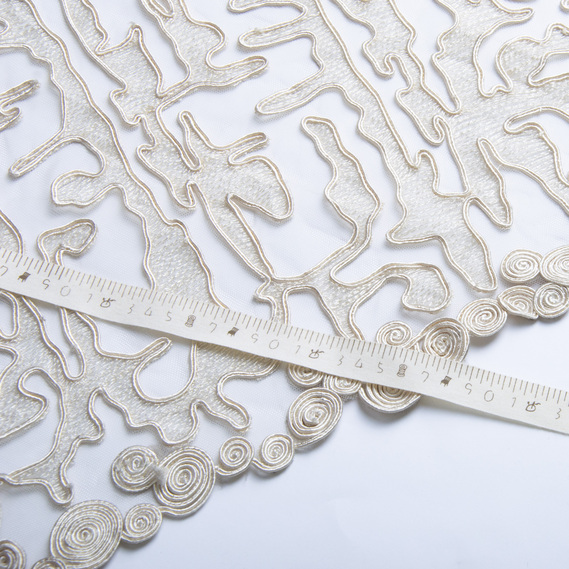 Ткань гипюр ДАЛЛАС беж, фото 4 Ткань гипюр ДАЛЛАС беж, фото 4