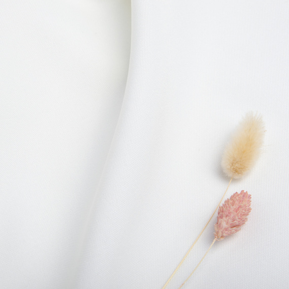 Ткань костюмная габардин 150 см 155 гр/м2 для костюмов, униформы, брюк, юбок, жакетов, платьев, декора молоко, фото 3