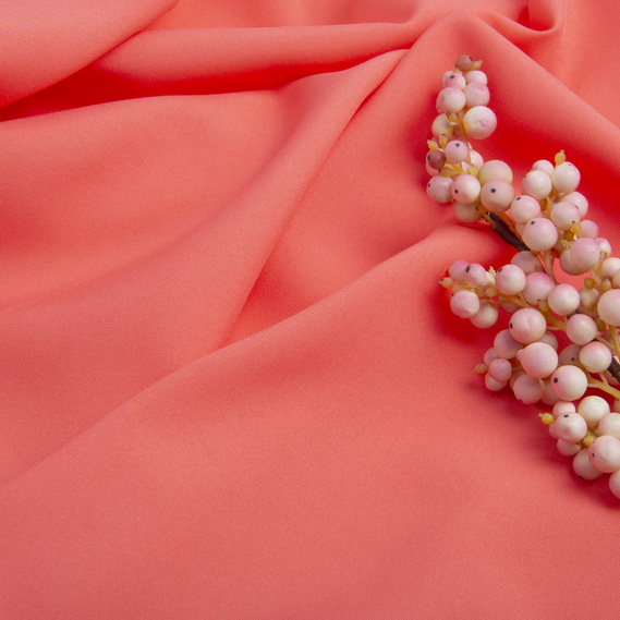 Тканина костюмна габардин 150 см 155 г/м2 для костюмів, уніформи, брюк, спідниць, жакетів, суконь, декору персик, фото 3