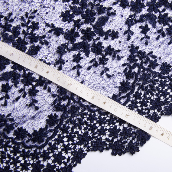 Ткань Гипюр Иоланта т/синій, фото 4 Ткань Гипюр Иоланта т/синій, фото 4