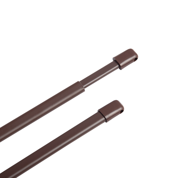Mini sliding curtain rod 100 cm коричневий, фото 2