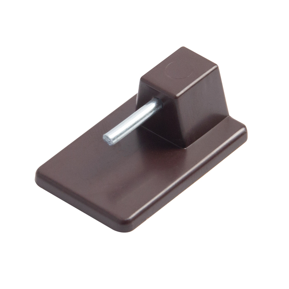 Mini sliding curtain rod 100 cm коричневий, фото 4