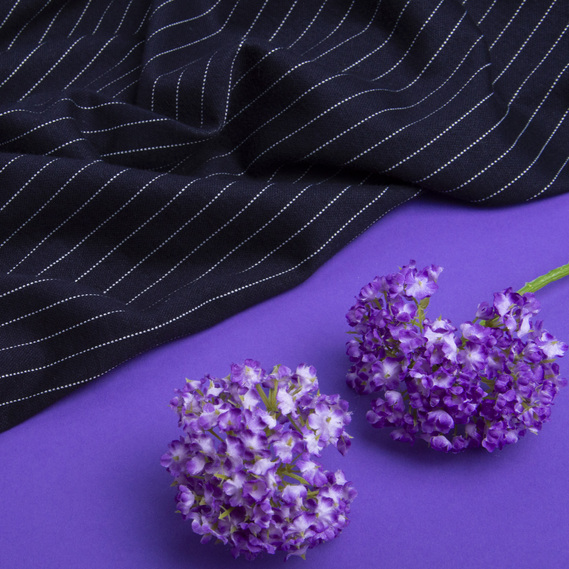 Fabric Knitwear Striped т/синій, фото 3