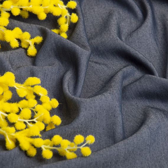 Ткань джинс стрейч лайт чорна, фото 3