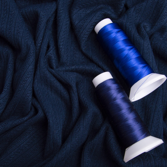 Ткань трикотаж Bella синій, фото 3