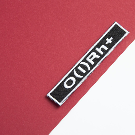 Шеврон нашивка на липучке Группа крови черный 1+ 2х12 см, фото 3 Шеврон нашивка на липучке Группа крови черный 1+ 2х12 см, фото 3