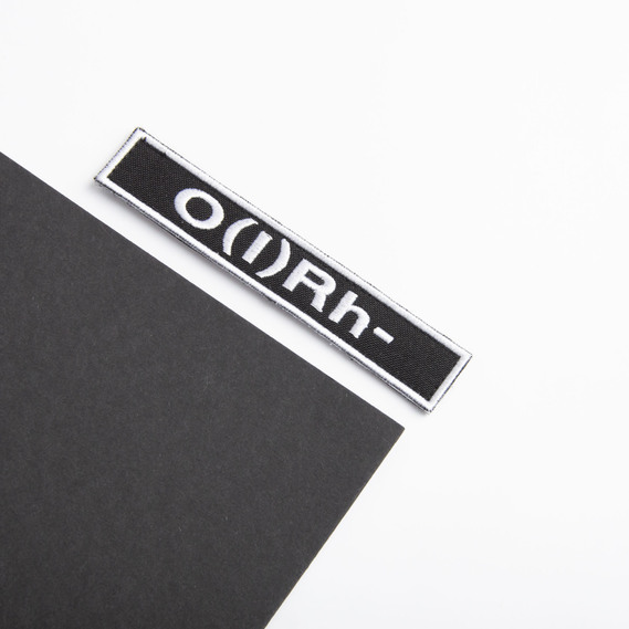 Шеврон нашивка на липучке Группа крови черный 1-2х12 см, фото 3 Шеврон нашивка на липучке Группа крови черный 1-2х12 см, фото 3