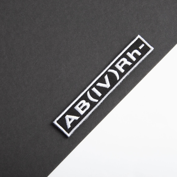 Шеврон нашивка на липучке Группа крови черный 4- 2х12 см, фото 3 Шеврон нашивка на липучке Группа крови черный 4- 2х12 см, фото 3