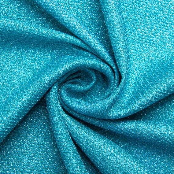 Трикотаж блиск сітка т/бірюза, фото 1 Трикотаж блиск сітка т/бірюза, фото 1