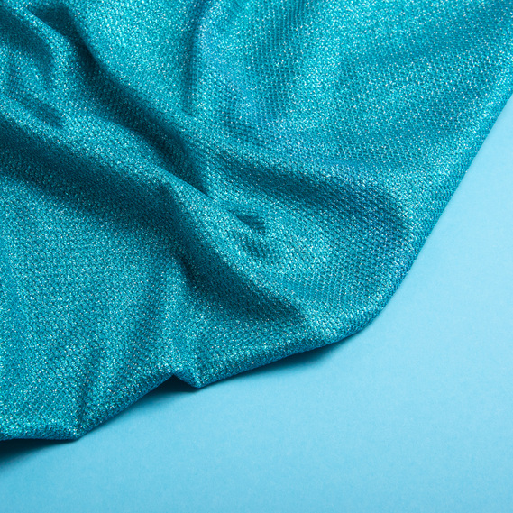 Трикотаж блиск сітка т/бірюза, фото 3 Трикотаж блиск сітка т/бірюза, фото 3