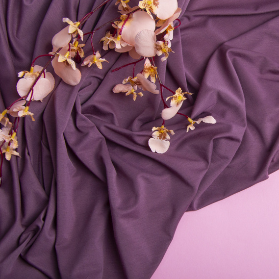 Тканина трикотаж віскоза California 170 гр/м2 145 см трикотажная віскоза, еластична інжир, фото 3 Тканина трикотаж віскоза California 170 гр/м2 145 см трикотажная віскоза, еластична інжир, фото 3