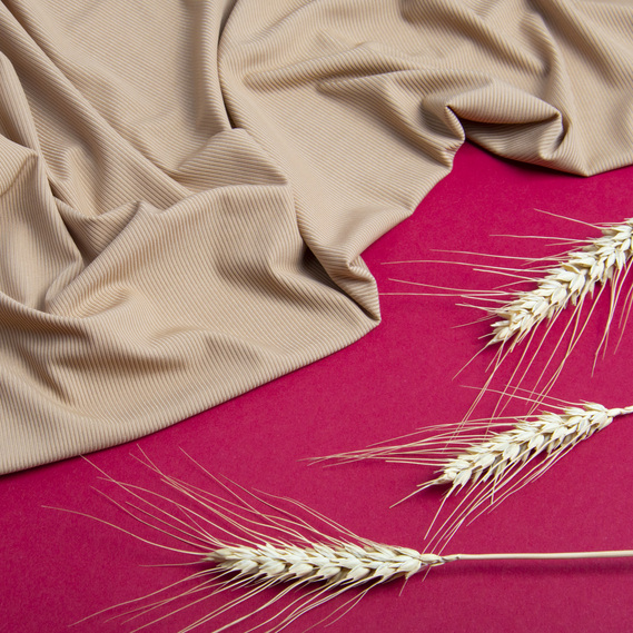 Ткань трикотаж Вирджиния беж, фото 3