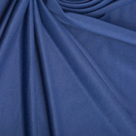 Тканина трикотаж віскоза California 170 гр/м2 145 см трикотажная віскоза, еластична темний денім, фото 2