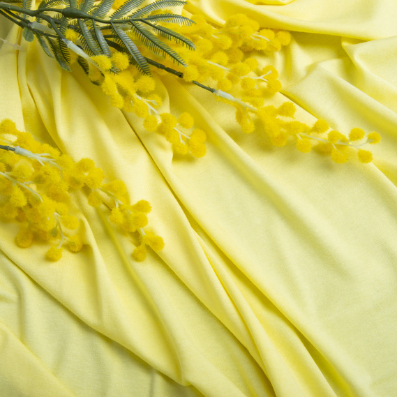 Тканина трикотаж віскоза Валенсія св/лимон, фото 3