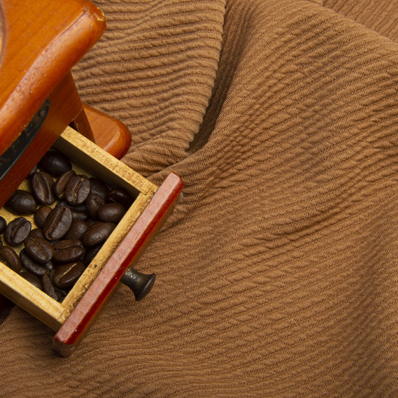 Тканина трикотаж жакард Арнела горіх, фото 3