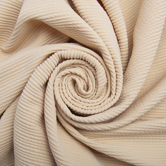 Тканина трикотаж жакард Арнела бісквіт, фото 1