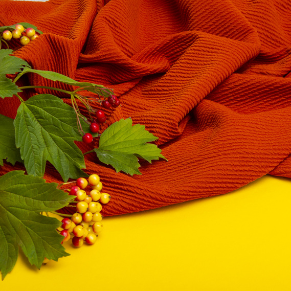 Arnela Jacquard Knitted Fabric терракот, фото 3