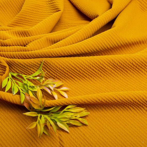 Ткань трикотаж жаккард Арнела карі, фото 3