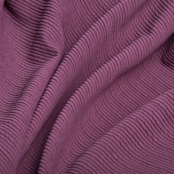 Тканина трикотаж жакард Арнела темно ліловий, фото 2